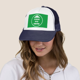 EASY! Trucker Hat - White and Navy Blue -Customise
