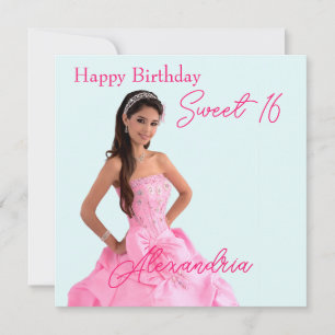 Easy Upload Photo Add Name Happy Birthday  Card