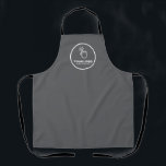 Easy Upload Your Logo Custom Low Minimums Grey Apron<br><div class="desc">Featuring low minimums,  this apron is simple to customise for any business or company. It's easy to replace the template logo with your own. Perfect for growing a brand,  advertising a business or a gift to your favourite customers.</div>