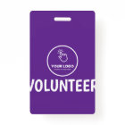 Easy Upload Your Logo Custom Volunteer Purple