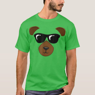 Easy Wild Bear Cool Wild Bear Face Animal Lazy Fac T-Shirt
