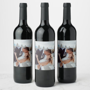 EASY!  Wine Bottle Labels Personalised - Add Image