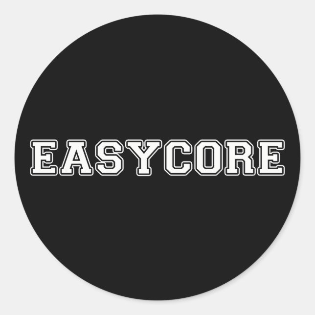 Easycore Classic Round Sticker (Front)