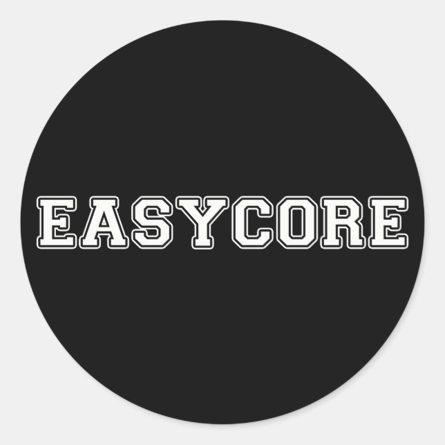Easycore Classic Round Sticker (Front)