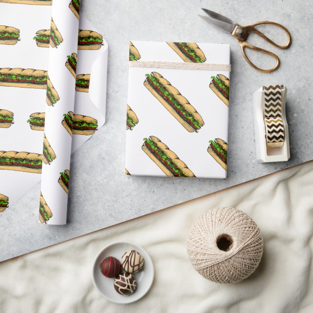 Eat a Hoagie Day Wrapping Paper (Crafts)