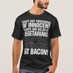 Eat Bacon Mens Funny Chef Bbq Fathers Day baking c T-Shirt