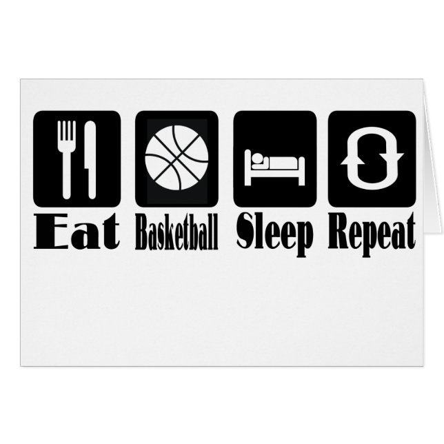 eat basketball sleep and repeat (Front Horizontal)