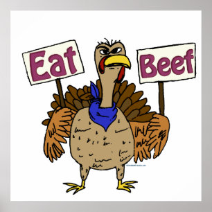 Eat Beef - Talking Turkey Poster