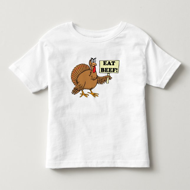 Eat Beef Toddler T-Shirt (Front)