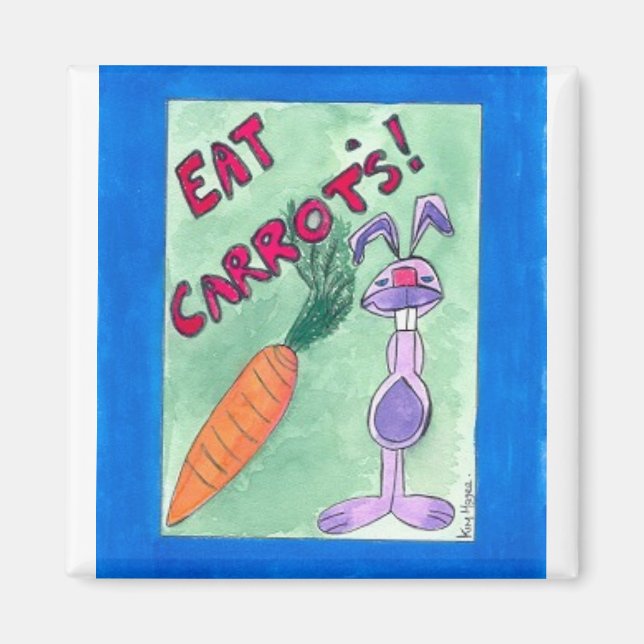 eat carrots  Magnet (Front)
