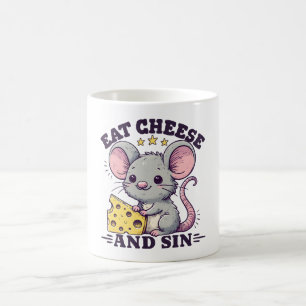 Eat Cheese And Sin Coffee Mug