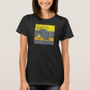 Eat Cheese And Sin Cool Rat Mouse Hand Drawn Sayin T-Shirt