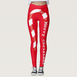 Eat Christmas Candy Cane Leggings
