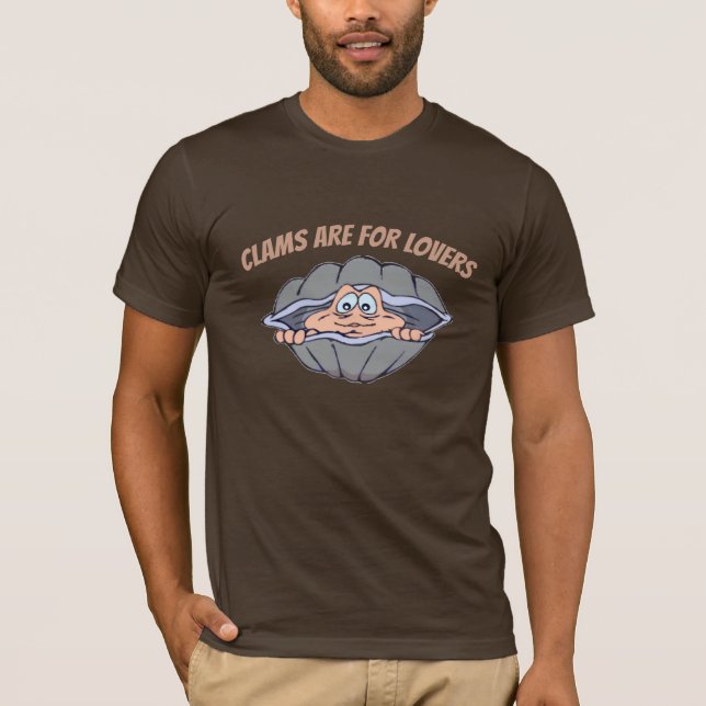 Eat Clams, edit text, T-Shirt (Front)
