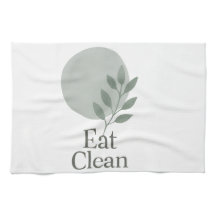 Eat Clean Minimalist Kitchen Towel