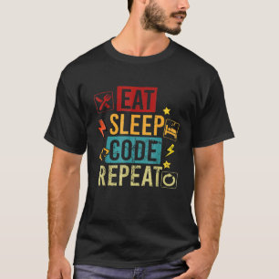 Eat Code Sleep  Programming Computer Science T-Shirt