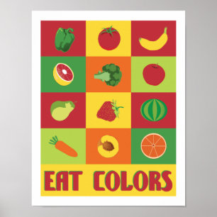 Eat Colours Fruit and Vegetable 11 x 14 print