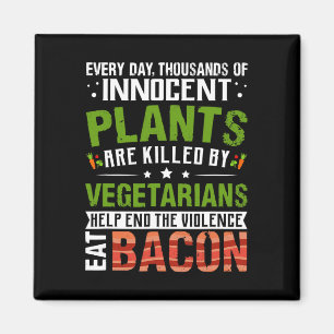 Eat Con Anti Vegan Bbq Breakfast Food Magnet