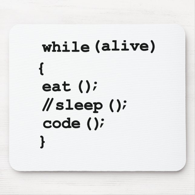 Eat, Don't Sleep, Code, Repeat. Funny Software Pro Mouse Mat (Front)