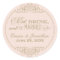 Eat Drink and Be Married Blush Gold Wedding