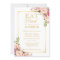 EAT Drink and Be Married Chic Gold Floral Wedding