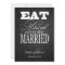 Eat Drink and be Married - Elegant Metallic Gold