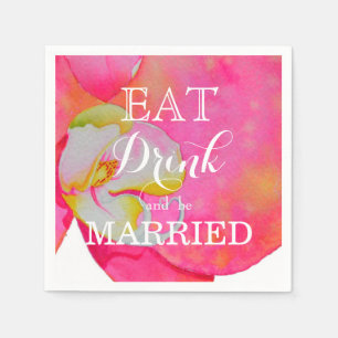 Eat Drink and be Married Napkin