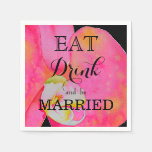 Eat Drink and be Married Napkin