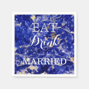 Eat Drink and be Married Napkin