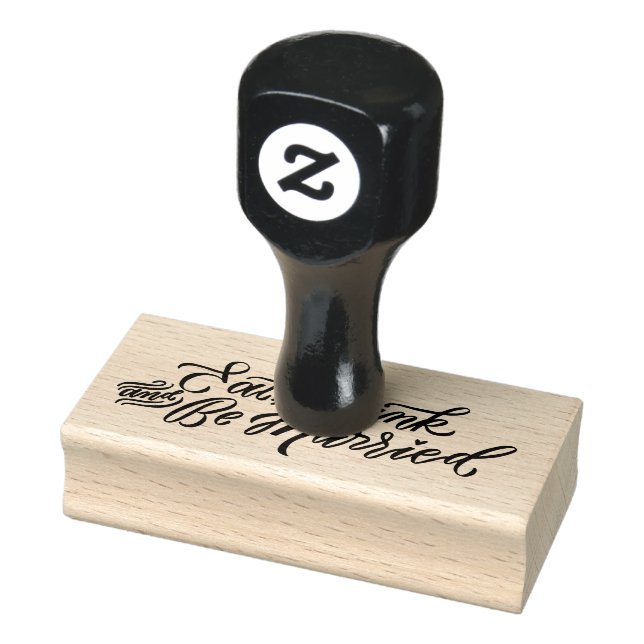 EAT DRINK AND BE MARRIED Personalised rubber stamp (Stamp)