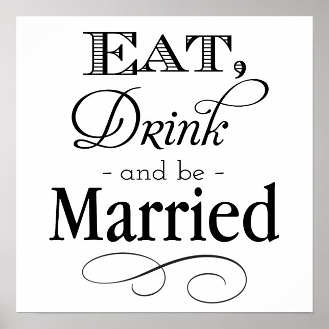 Eat, Drink and Be Married Poster (Front)
