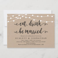 Eat, Drink and Be Married, Rustic Rehearsal Dinner