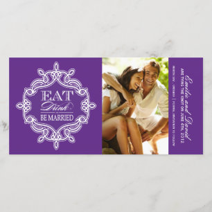 Eat, Drink and Be Married Save the Date Invite