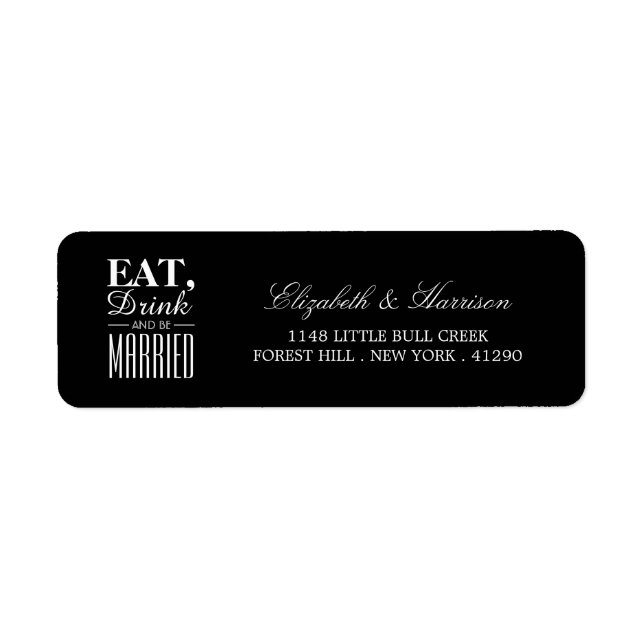 Eat, Drink and be Married Wedding (Front)