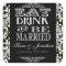 Eat Drink and Be Married Wedding Favour Stickers