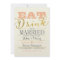 EAT DRINK AND BE MARRIED Wedding Shower Invitation