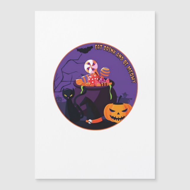 Eat Drink And Be Meowy Cute Casual (Front)