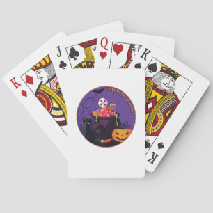 Eat Drink And Be Meowy Cute Casual Playing Cards