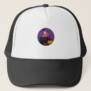 Eat Drink And Be Meowy Cute Casual Trucker Hat