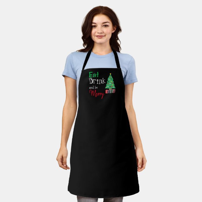 Eat, Drink, and be Merry Apron (Worn)