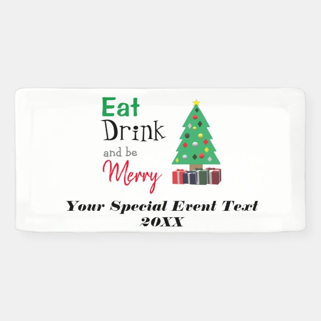Eat, Drink, and be Merry Banner (Horizontal)