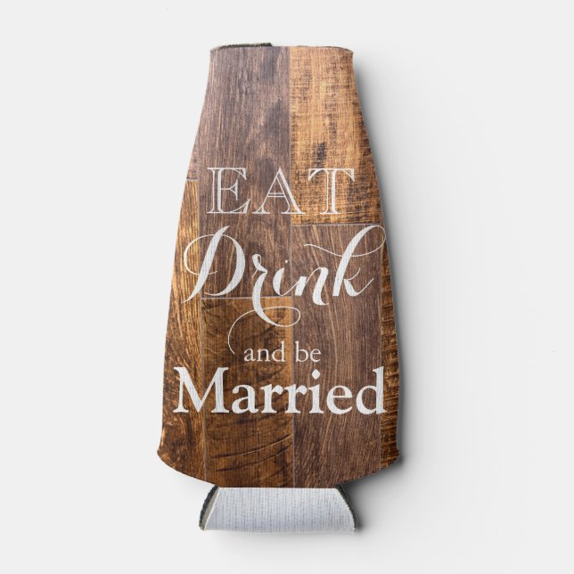 Eat Drink and be Merry Bottle Cooler (Front)