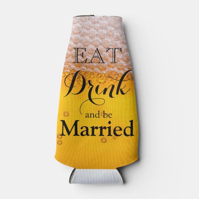 Eat Drink and be Merry Bottle Cooler (Front)
