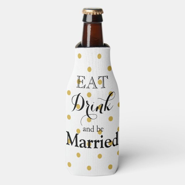 Eat Drink and be Merry Bottle Cooler (Bottle Front)