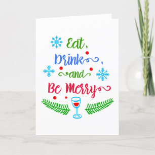 Eat, Drink and Be Merry, Christmas Holiday, ZSSPG Holiday Card