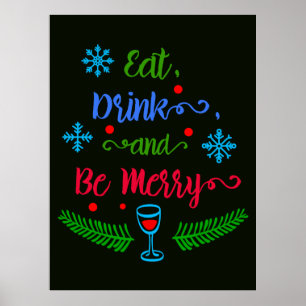 Eat, Drink and Be Merry, Christmas Holiday, ZSSPG Poster