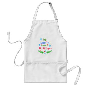 Eat, Drink and Be Merry, Christmas Holiday, ZSSPG Standard Apron