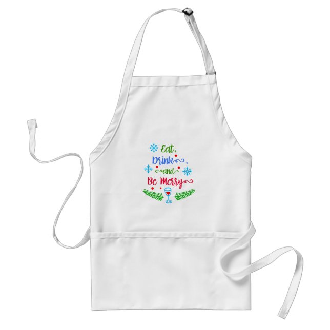 Eat, Drink and Be Merry, Christmas Holiday, ZSSPG Standard Apron (Front)