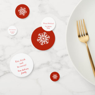 Eat, drink and be merry confetti