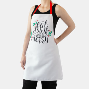 Eat Drink and Be Merry Design Apron